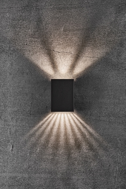 Fold 10 Außenwandleuchte LED, schwarz